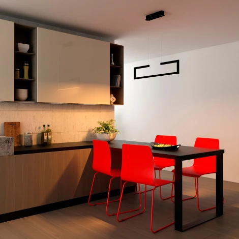 Подвесной линейный светильник LED SP-MARQUO-S770x70-20W Warm3000 (BK, 120 deg) (Arlight, IP20 Металл) 028203