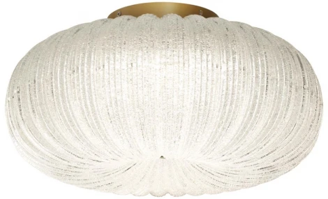 Подвесной светильник Sonex Angelo 7720/48L металл/стекло/прозрачный/золотой LED 48Вт 3000-6500K D500 IP20 пульт ДУ (220V, на тросе, шар)