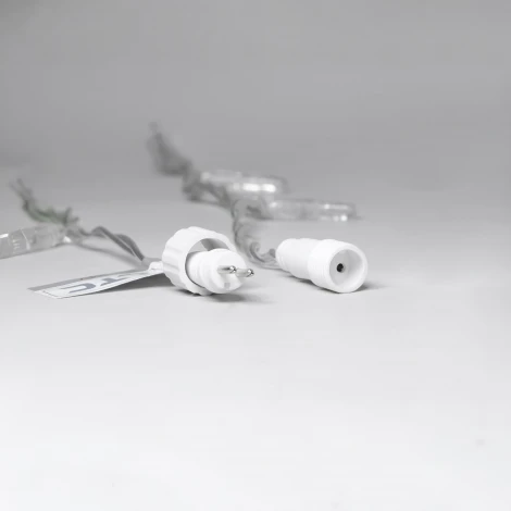 Гирлянда Нить с колпачком 10м шампань 24В, 100 LED, провод прозрачный ПВХ, IP65 Laitcom PST100CAP-10-1CH