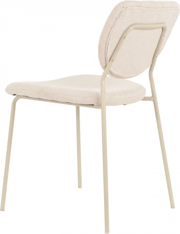 Стул обеденный Gigi шенилл бежевый кремовые ножки Stool Group арт.УТ000039034