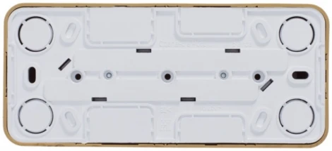 Розетка накладная тройная без заземления (ясень) Systeme Electric Blanca BLNRA000315