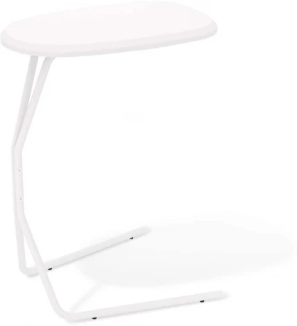 Столик приставной Sheffilton SHT-CT22 белоснежная шагрень/белый муар от фабрики Sheffilton