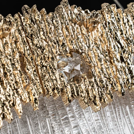 Подвесная люстра светодиодная хрустальная Modelux MODELUX ML.6028.600 GD