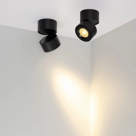 Спот светодиодный SP-POINT-SURFACE-R85-12W Warm3200-MIX (BK, 15 deg, 230V) (Arlight, IP20 Металл) 058607