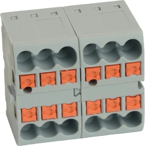 Зажим блочный на 6 точек Stekker 49744