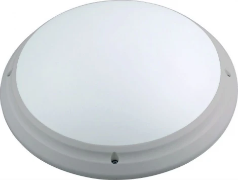 Светильник настенно-потолочный уличный Horoz Акуа, 1 плафон, серебро с белым