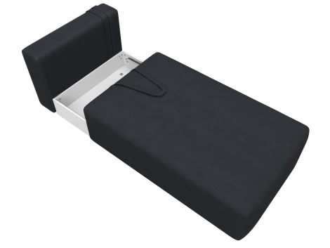 Модуль канапе Лига-060 НПБ (ЛДСП,Брус,Фанера,Замша/Темно-серый) Лига Диванов 129559