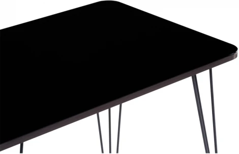 Стол стеклянный Хумфри черный 514795 Woodville