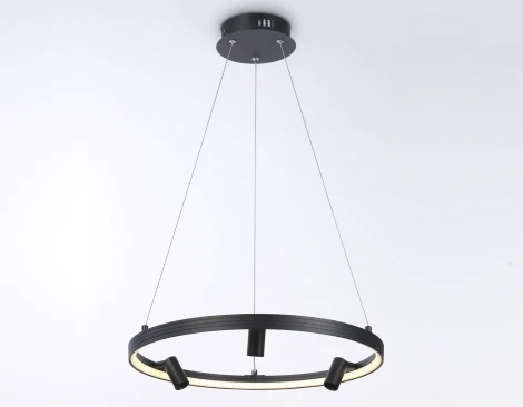Подвесной светильник Ambrella COMFORT FL5284 (регулировка яркости, LED, 220V, пульт управления, на тросе, кольцо)