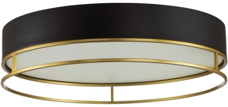 Потолочный светильник круглый Sonex Lofty 7723/65L металл/пластик/белый/черный/золотой LED 65Вт 3000-6000K D450 IP20 пульт ДУ (220V, круглые)