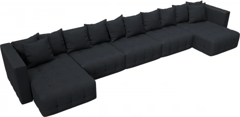 Диван П-образный Лига-052 НПБ МегаЛонг Лига Диванов (Замша) арт.128879