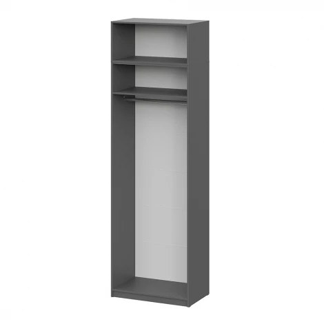 Шкаф с антресолью Арника (полка + штанга) ШК 5 (800), Графит