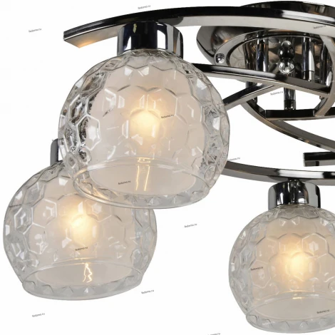 Потолочная люстра IDLamp Elezaveta 875/5PF-Darkchrome