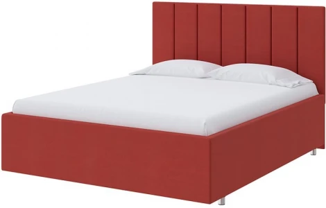PROxSON Кровать Modern Large (Ткань: Велюр Forest 13 Красный) 90x200