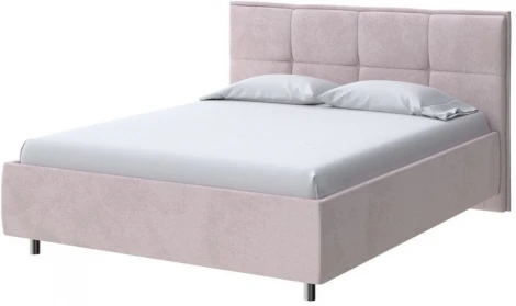 PROxSON Кровать Lino без основания (Ткань: Велюр Teddy Лунный) 160x190