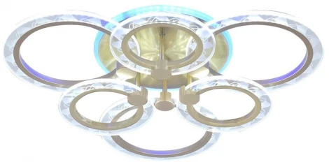 Потолочная люстра Seven Fires Talek SF7054/7C-SGD-RGB