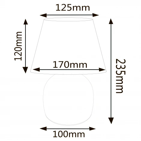 Настольная лампа Uniel UML-B304 E14 BLACK