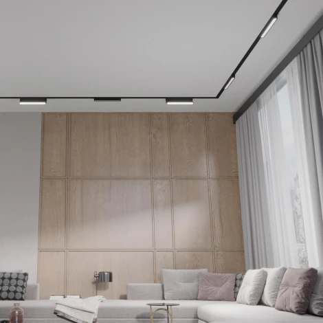 Трековый светильник Novotech Smal 359246 SHINO черный для низковольтного шинопровода IP20 LED 12W 48V 720Лм 3000К