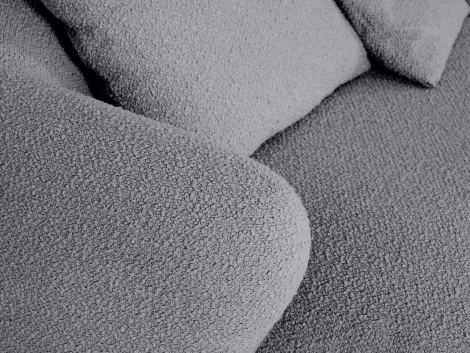 Диван Fabro ОГОГО (арт.851157), (Ткань,Букле/Темно-серый)