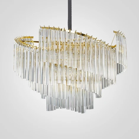 Подвесная люстра Waltz D100 ImperiumLoft Waltz01 (177868-26) (220V, хрусталь, на цепи)