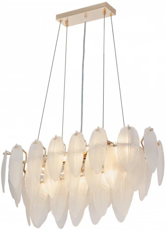 Подвесная люстра Arte Milano AM-4653 4653.L750.H240.E14.12 G (220V, на тросе, перо)