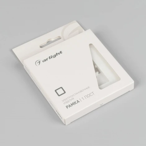 Рамка пластиковая FRM-PERIO-PL-1-WH (Arlight) 049688