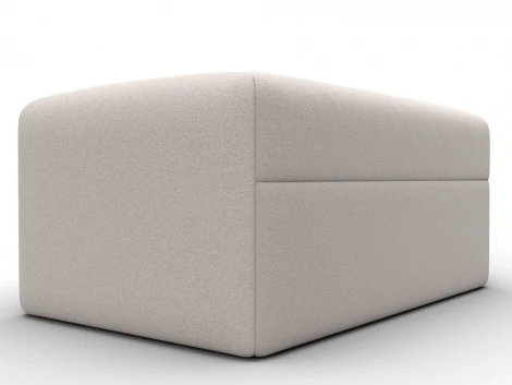 Модуль пуф Лига-060 НПБ (ЛДСП,Брус,Фанера,Замша/Бежевый) Лига Диванов 129582