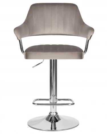 Стул барный DOBRIN CHARLY (серый велюр (MJ9-75))