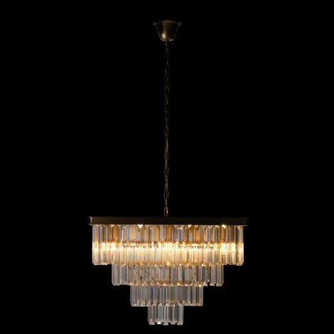 Подвесная люстра каскадная Loft IT Prism Clear 10019/600S (220V, хрусталь, на цепи)