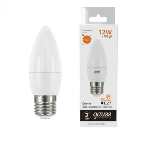 Лампочка светодиодная Gauss Elementary 30212