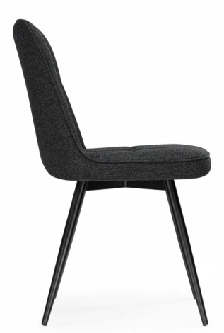 Обеденный стул Woodville Texas (Металл, Рогожка/Черный) арт.15892