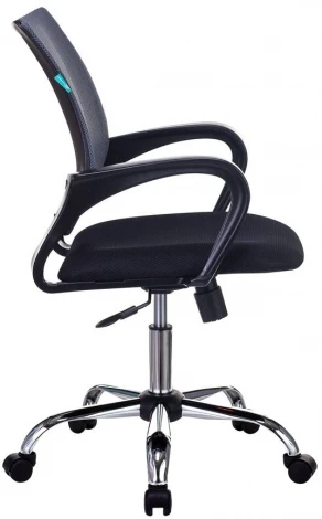 Кресло Бюрократ CH-695SL темно-серый TW-04 сиденье черный TW-11 крестовина хром УТ000005438