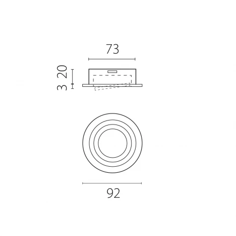 Светильник встраиваемый MR16/GU10 max 1x12Вт Lightstar Singo Base 011620