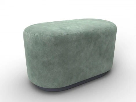 Пуф 007 (ДСП,Фанера/Пластик/Велюр/Зеленый) Лига Диванов 132517