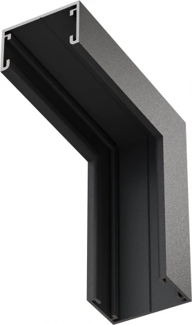 Коннектор угловой внутренний, накладной, черный Maytoni Accessories for tracks Basity TRA172ICL-11B