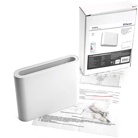 Архитектурная подсветка Feron Техно 48361 DH504, 220lm, 4W, 3000K, белый (LED, IP54)