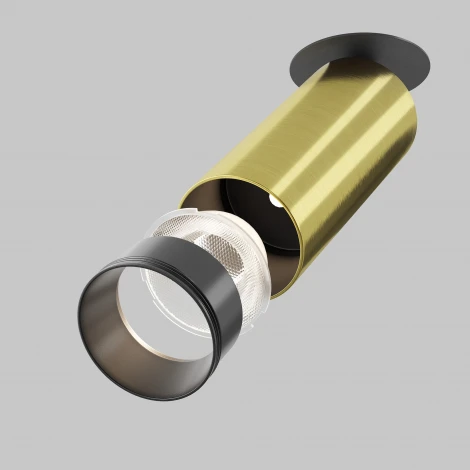 Встраиваемый точечный светильник Maytoni Focus Led C053CL-L12W3K-W-BS (220V, круглые)