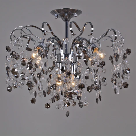 Потолочная люстра хрустальная на штанге Reluce 08285-0.4-06 CR (220V)