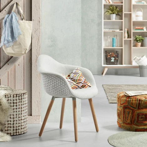 Журнальный стол La Forma (ex Julia Grup) Necoco (Белый/ Манго,Дерево)