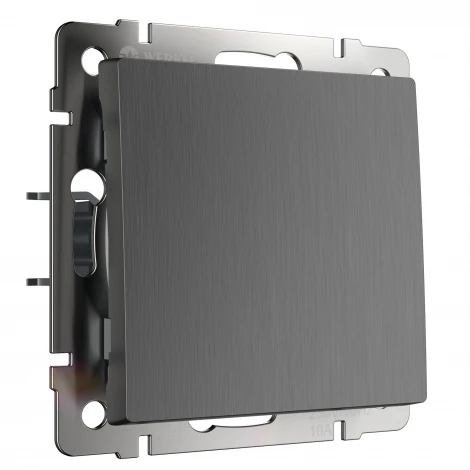 Выключатель одноклавишный (графит рифленый) Werkel W1110004 (a050755)