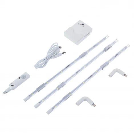 Мебельный светильник Uniel ULM-F42-3W/4200K SENSOR IP20 WHITE (LED, 220V, датчик движения, выключатель)