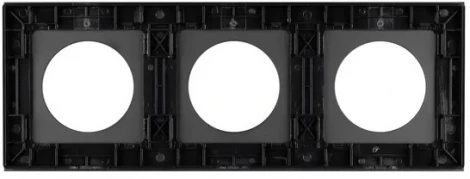 Рамка стеклянная FRM-GLARE-GC-3-BK (Arlight) 043839