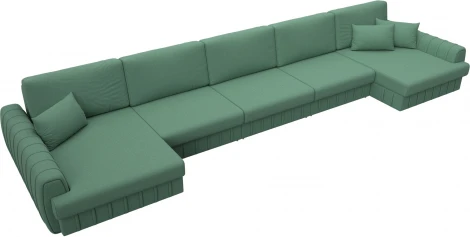 Диван П-образный Лига-057 НПБ МегаЛонг Лига Диванов (Рогожка) арт.129354