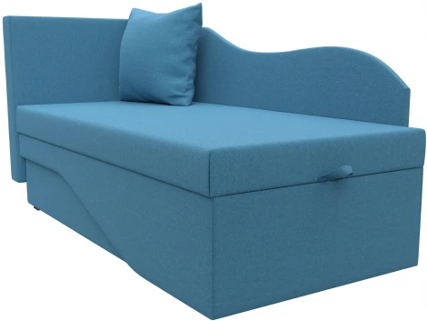 Кушетка Гармония левая (Голубой/Рогожка) Лига Диванов арт.125766L