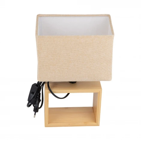Настольная лампа светло-серый Uniel UML-B401 E27 LIGHT GREY/WOOD