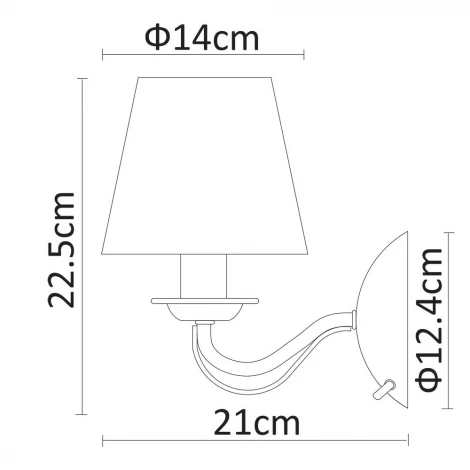 Бра Arte Lamp Felicia A9368AP-1AB