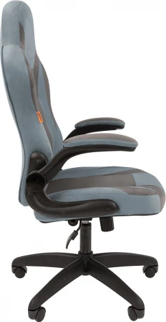 Игровые кресла CHAIRMAN GAME 55 (Пластик,Велюр/Серый)