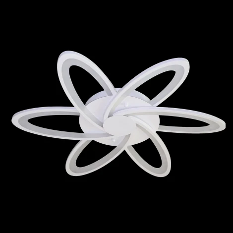 Потолочная люстра Natali Kovaltseva HIGH-TECH LED LAMPS 82008 (регулировка яркости, 220V, пульт управления, умный дом - LampSmart, цветы)