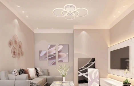 Люстра потолочная светодиодная Orbita 10224/6 LED*103W White (регулировка яркости, 220V, пульт управления, кольцо)