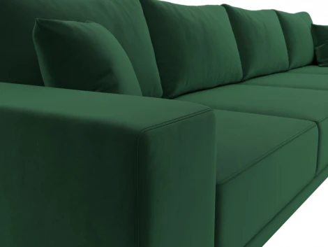 Диван прямой Льюес Лонг (Зеленый/Велюр) Лига Диванов арт.122385